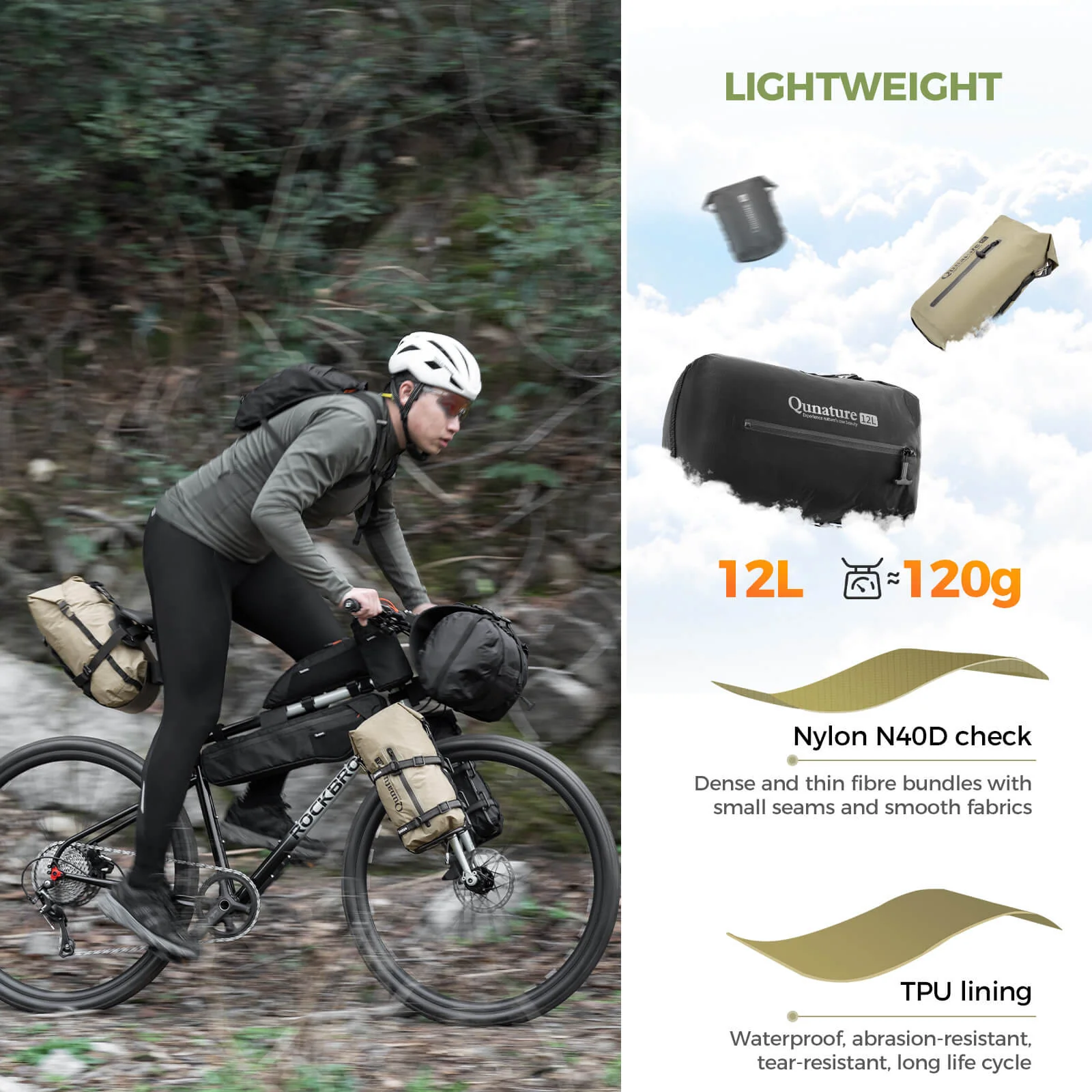 QUNATURE Ultra-Light Waterproof Compression Sack 3L-12L - Image 15