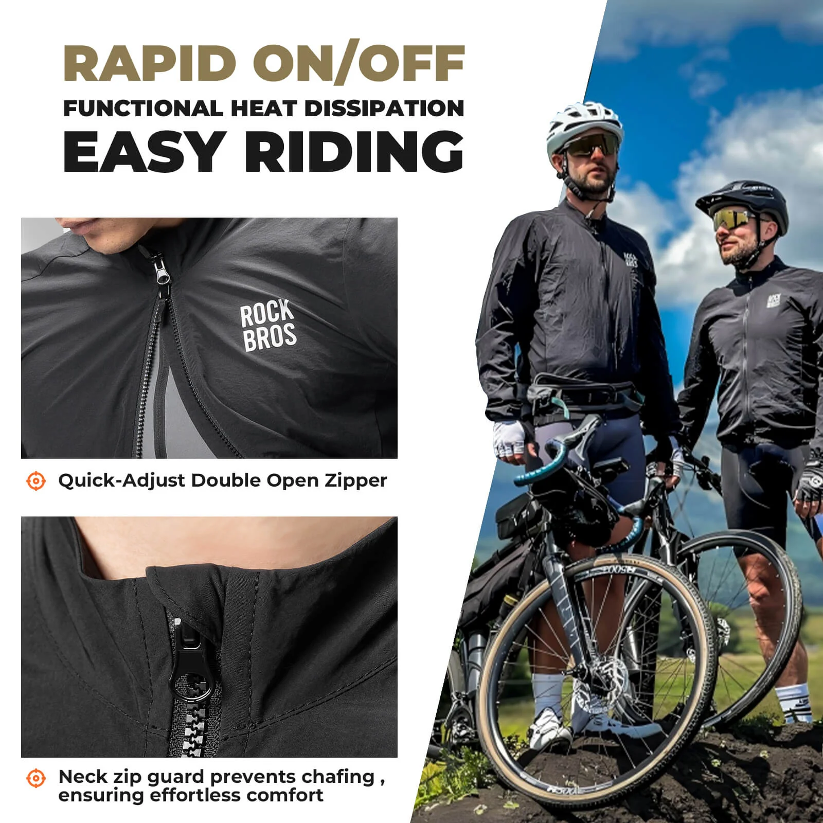 Ultralight Long Sleeve Cycling Jacket Packable Shell - Image 4