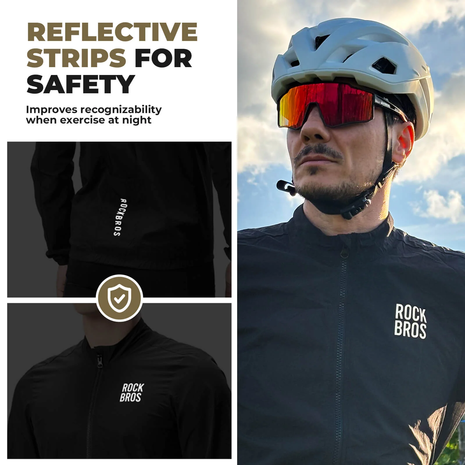 Ultralight Long Sleeve Cycling Jacket Packable Shell - Image 6