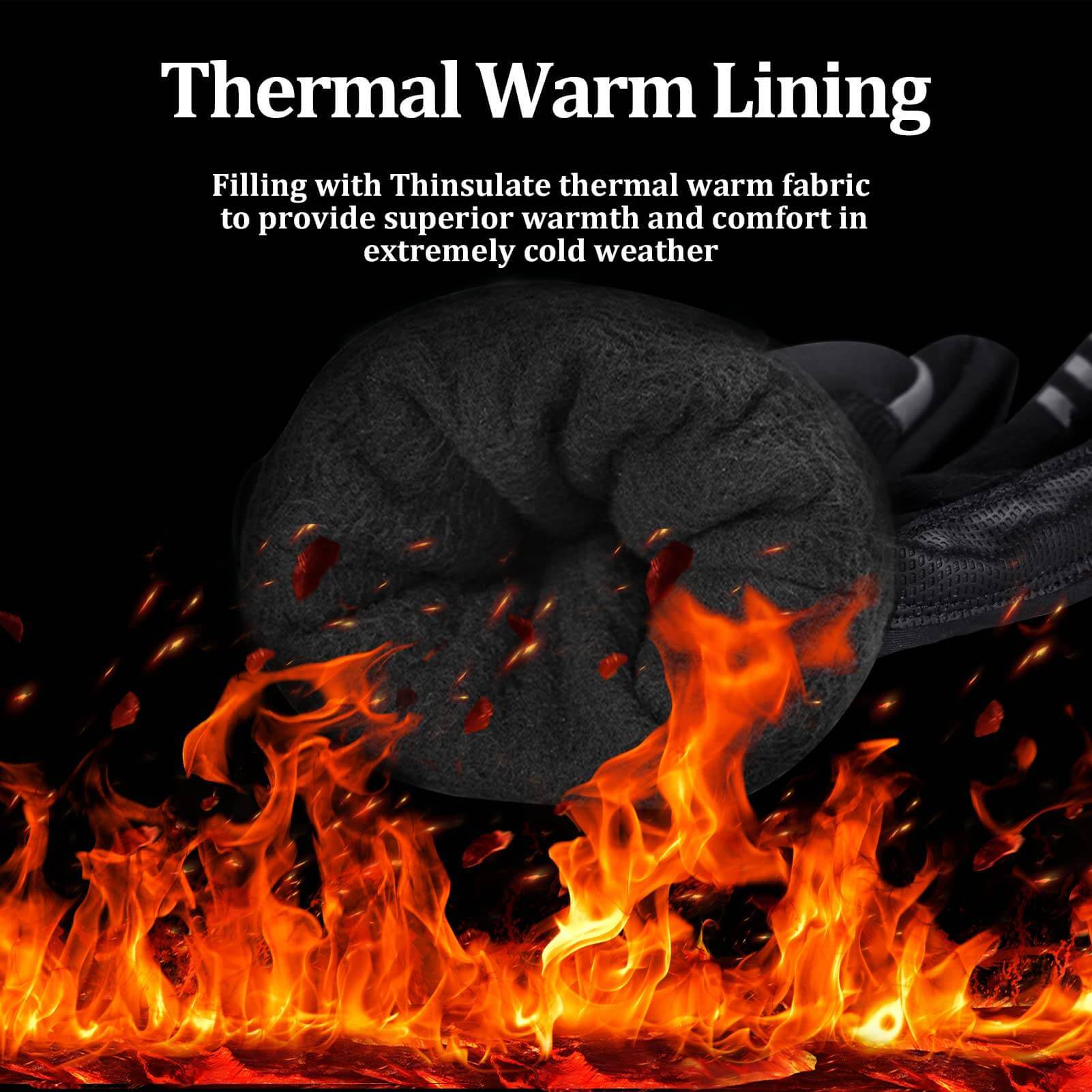 Unisex Insulated Cycling&Motorcycle Gloves - Image 5