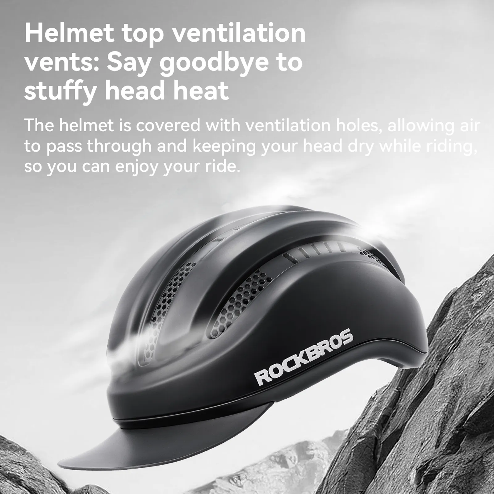 Urban Cycling Helmet with Brim Protection 54–60cm - Image 13