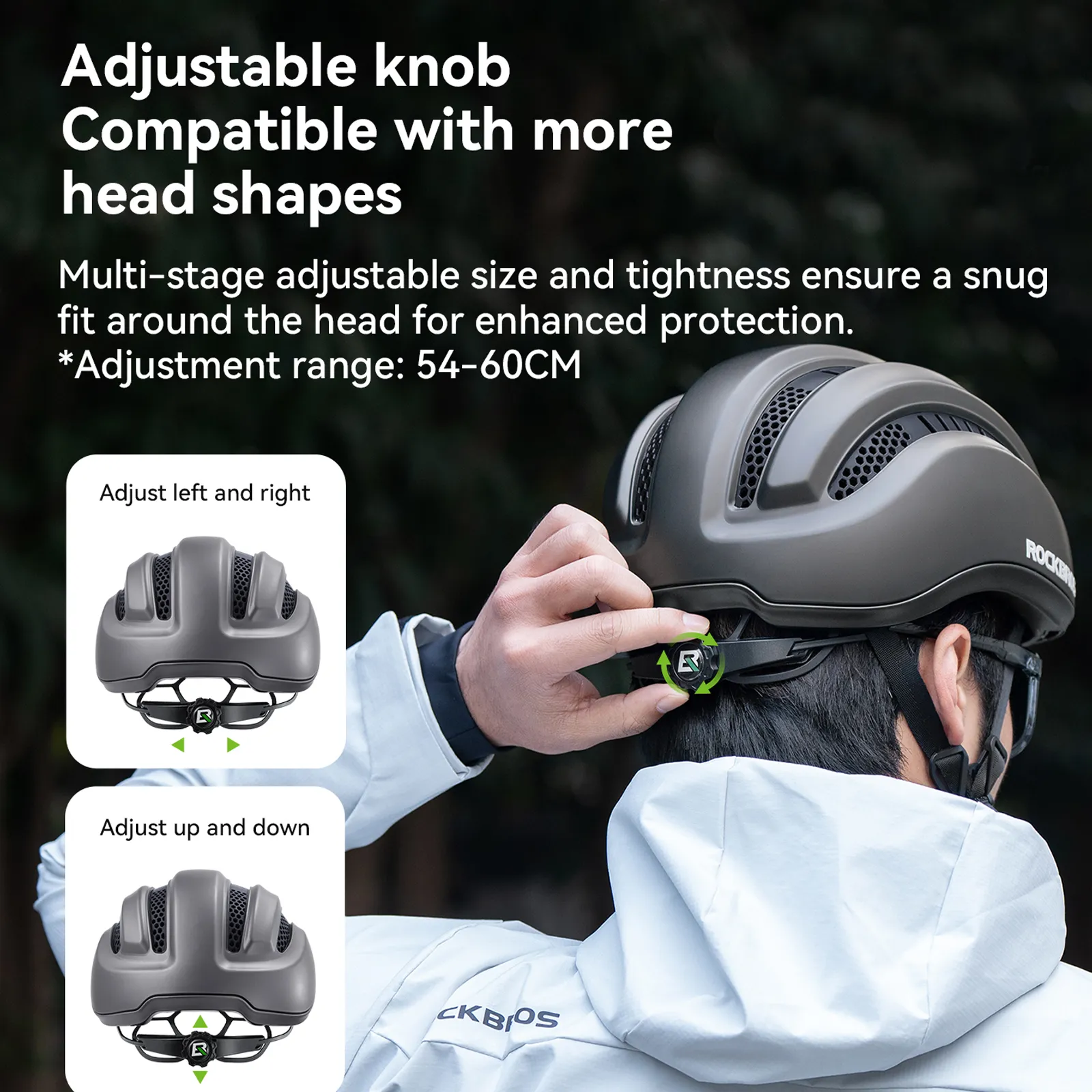 Urban Cycling Helmet with Brim Protection 54–60cm - Image 26
