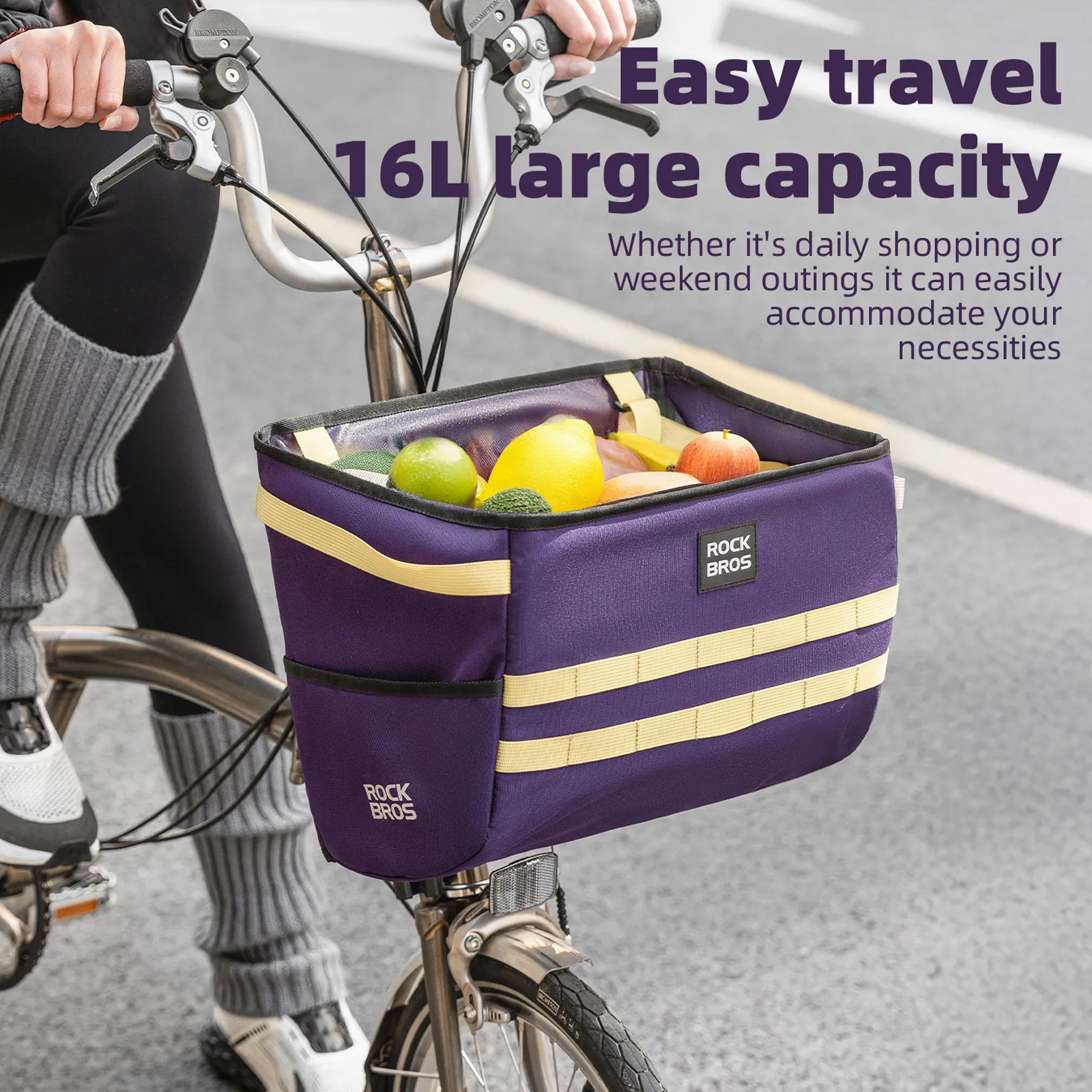UrbanRide Bike Handlebar Bag for Folding Bikes City Commutes W016 - Image 15