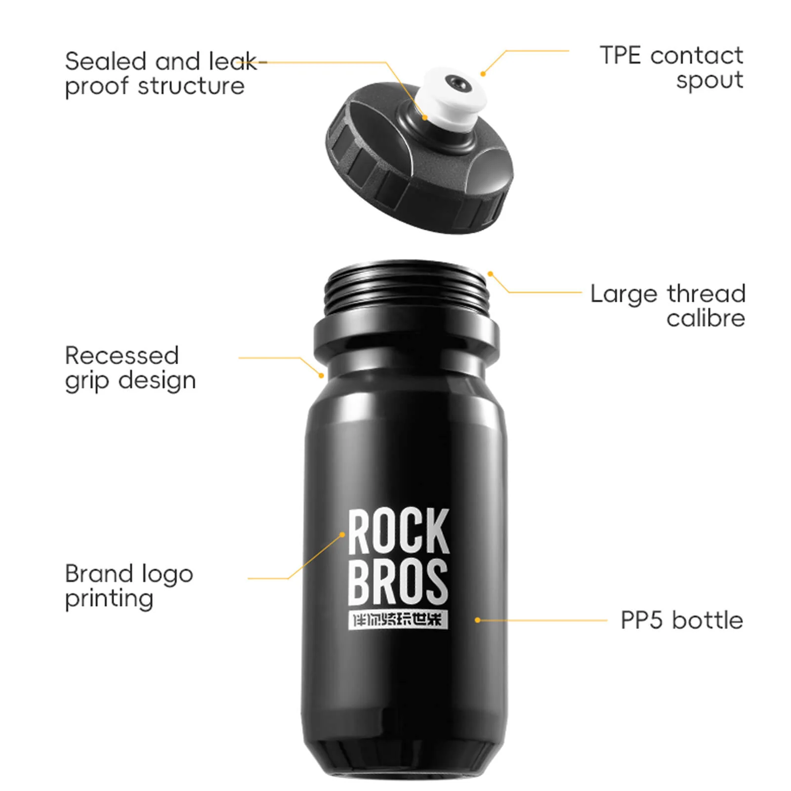 Vibrant Squeeze Cycling Water Bottle 600ml - Image 16