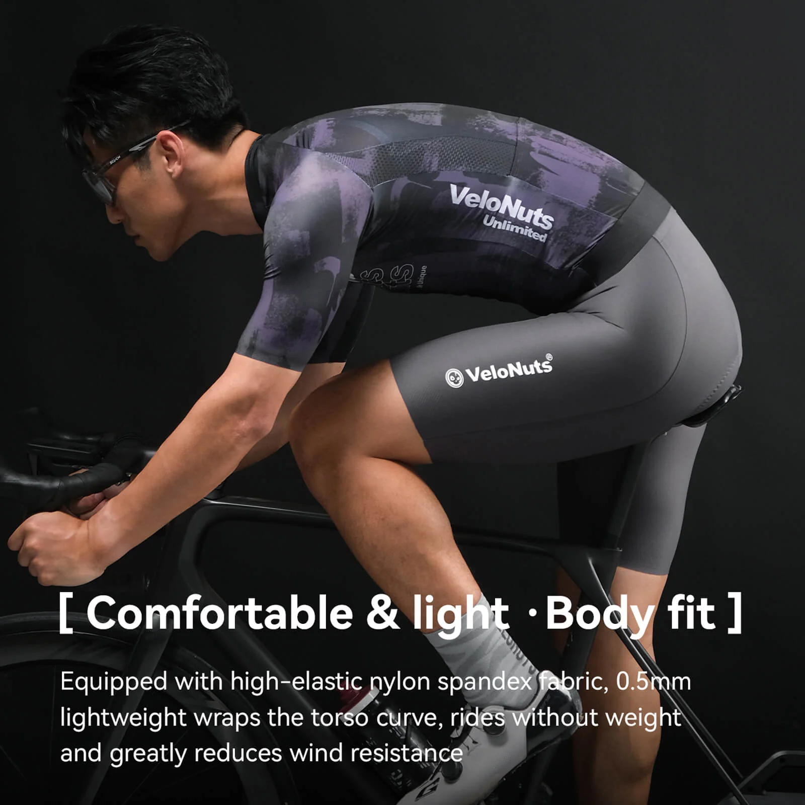 VNS Men’s Cycling Bib Shorts Sora Series - Image 5