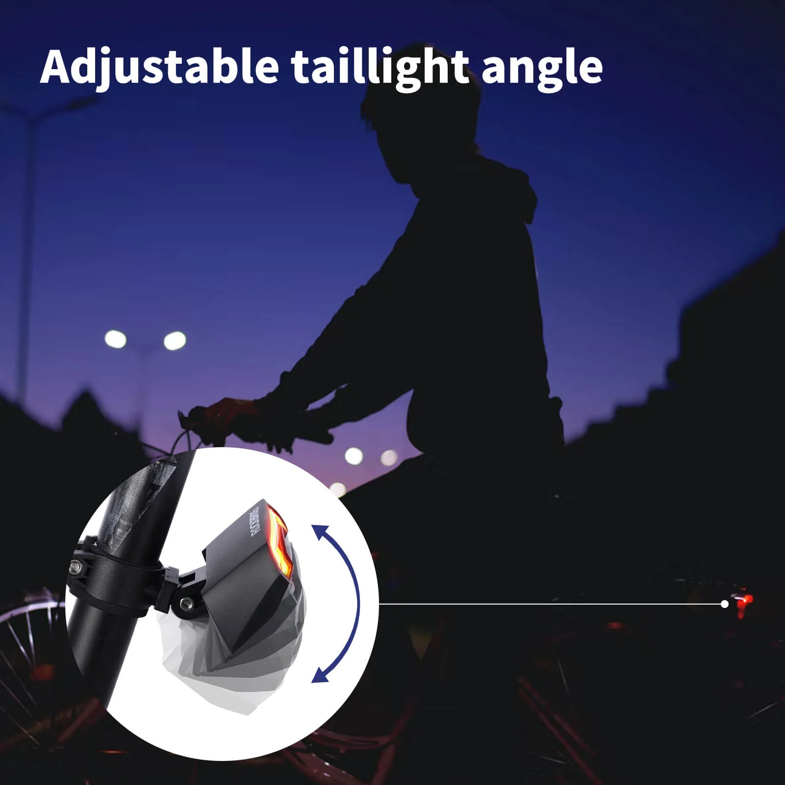 Waterproof Bike Rear Light with Saddle Mount and Wireless Remote Control Dual Laser Safety Lines - Image 4