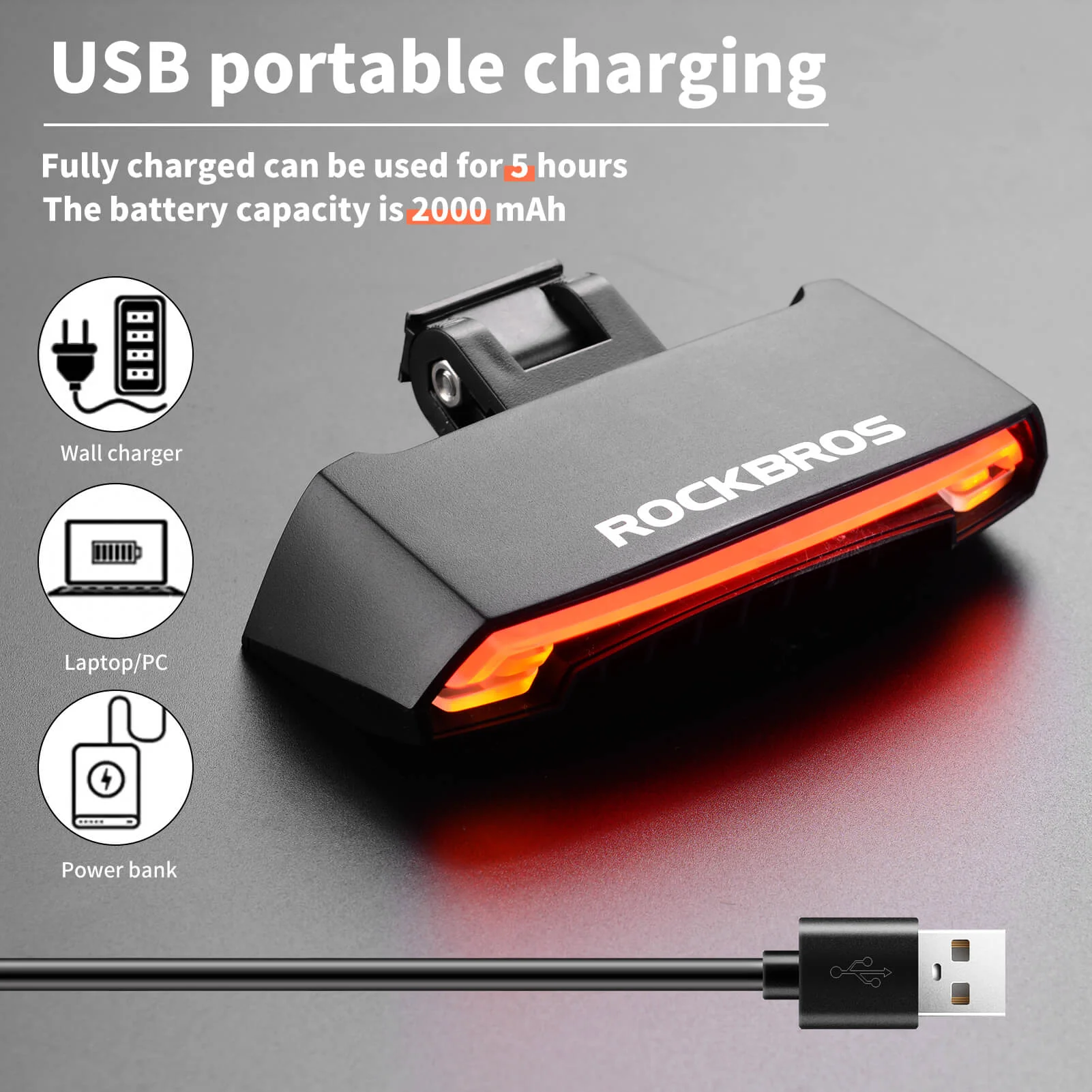 Waterproof Bike Rear Light with Saddle Mount and Wireless Remote Control Dual Laser Safety Lines - Image 5