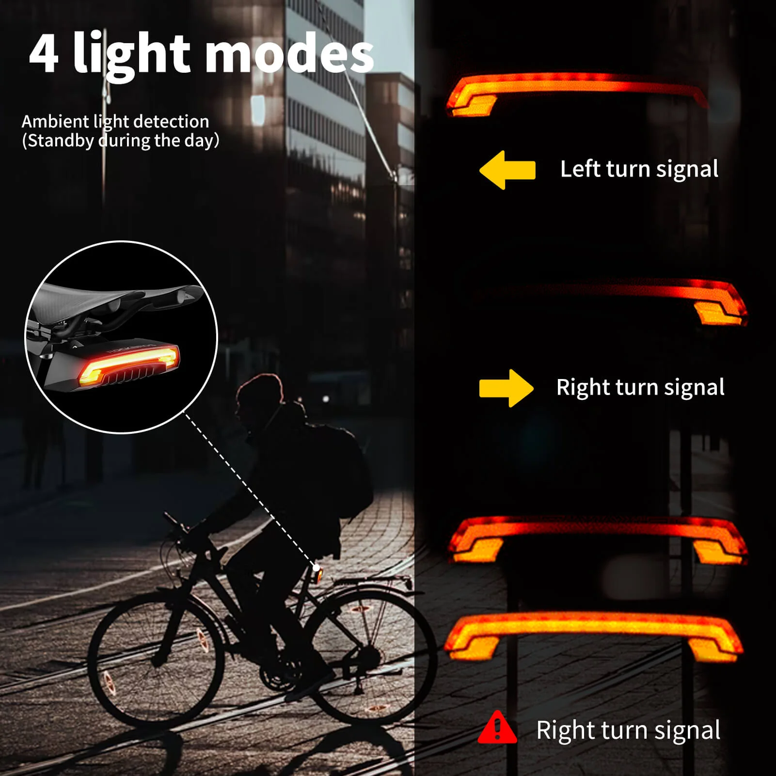 Waterproof Bike Rear Light with Saddle Mount and Wireless Remote Control Dual Laser Safety Lines - Image 6