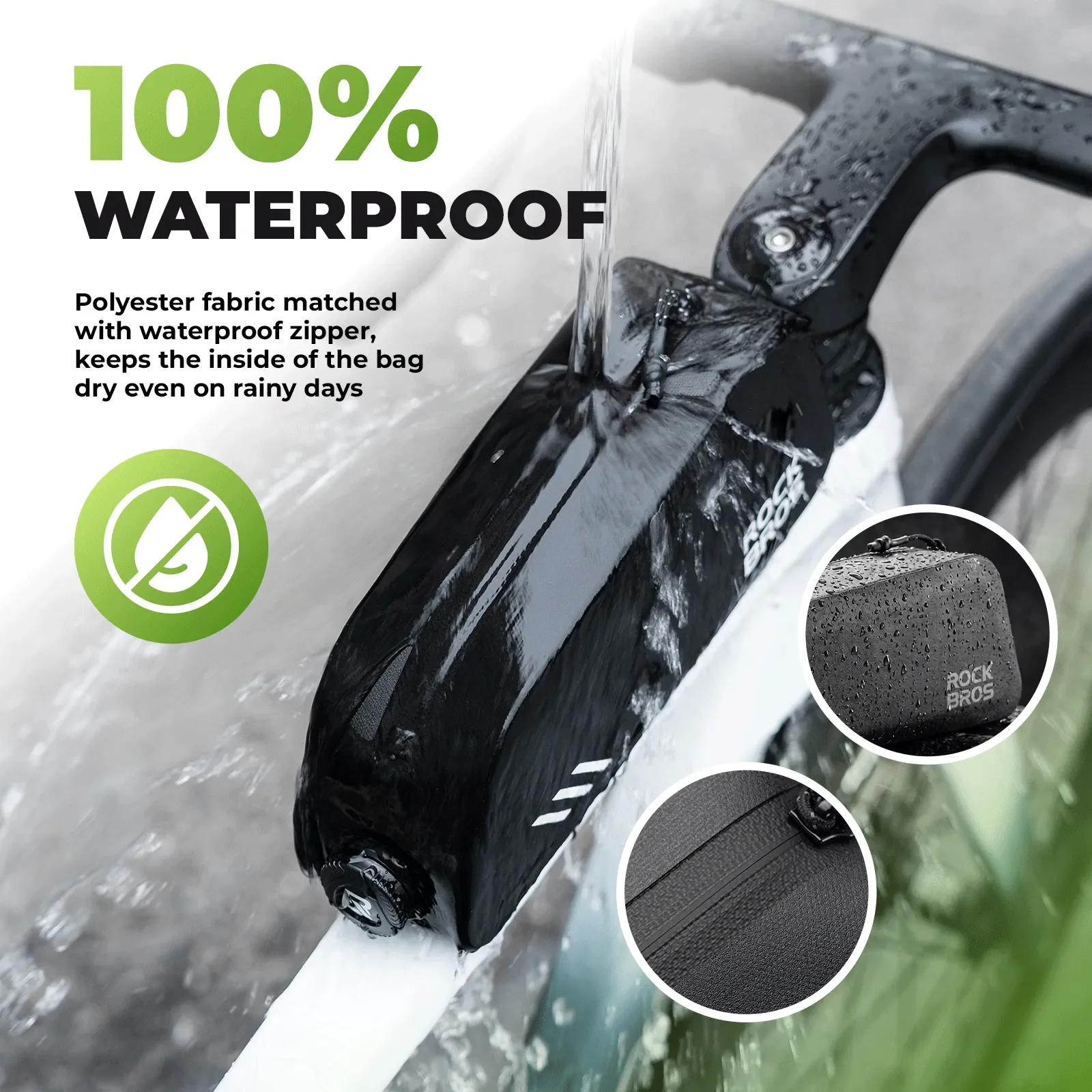 Waterproof Cycling Frame Bag Anti-wear Storage 0.9L - Image 3