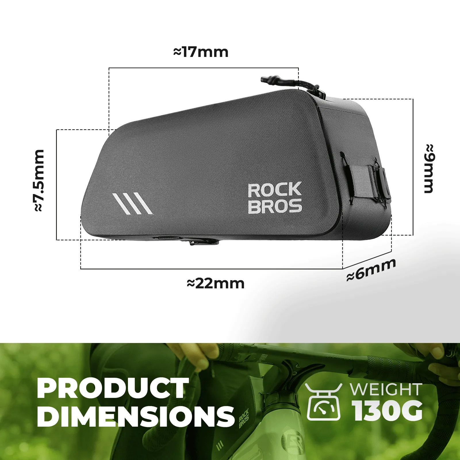 Waterproof Cycling Frame Bag Anti-wear Storage 0.9L - Image 4