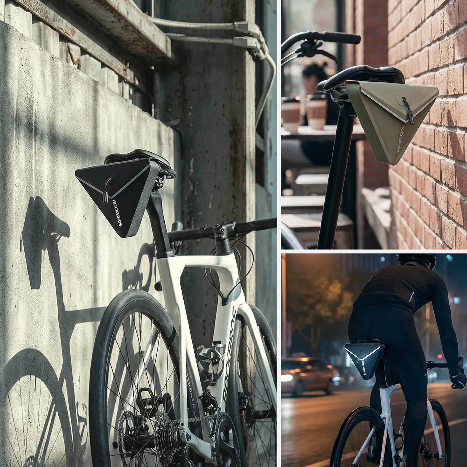 Waterproof Triangle Bike Saddle Bag with Magnetic Quick Release 0.6L - Image 12