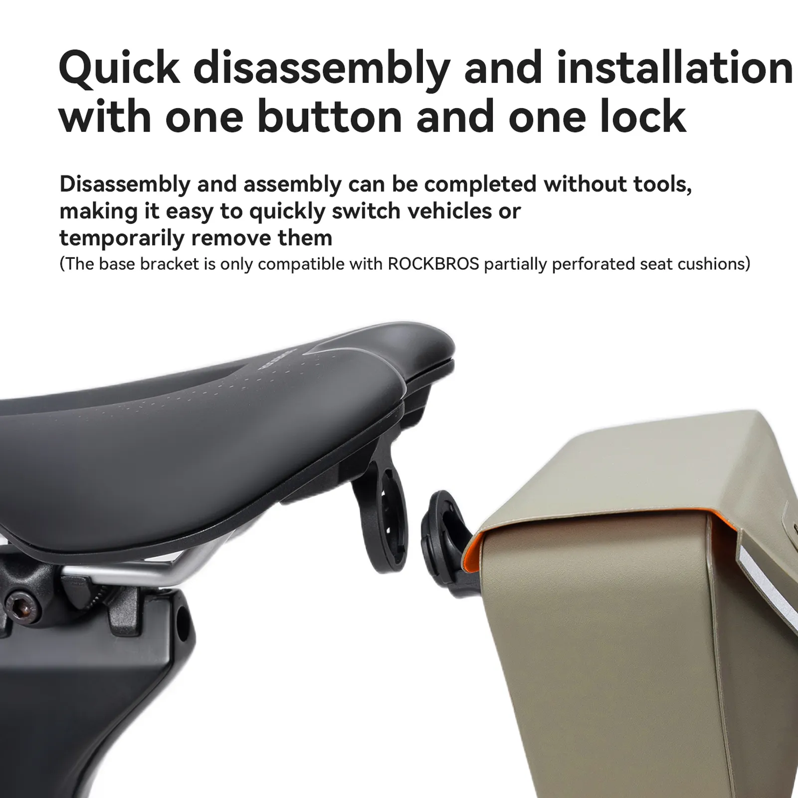 Waterproof Triangle Bike Saddle Bag with Magnetic Quick Release 0.6L - Image 4