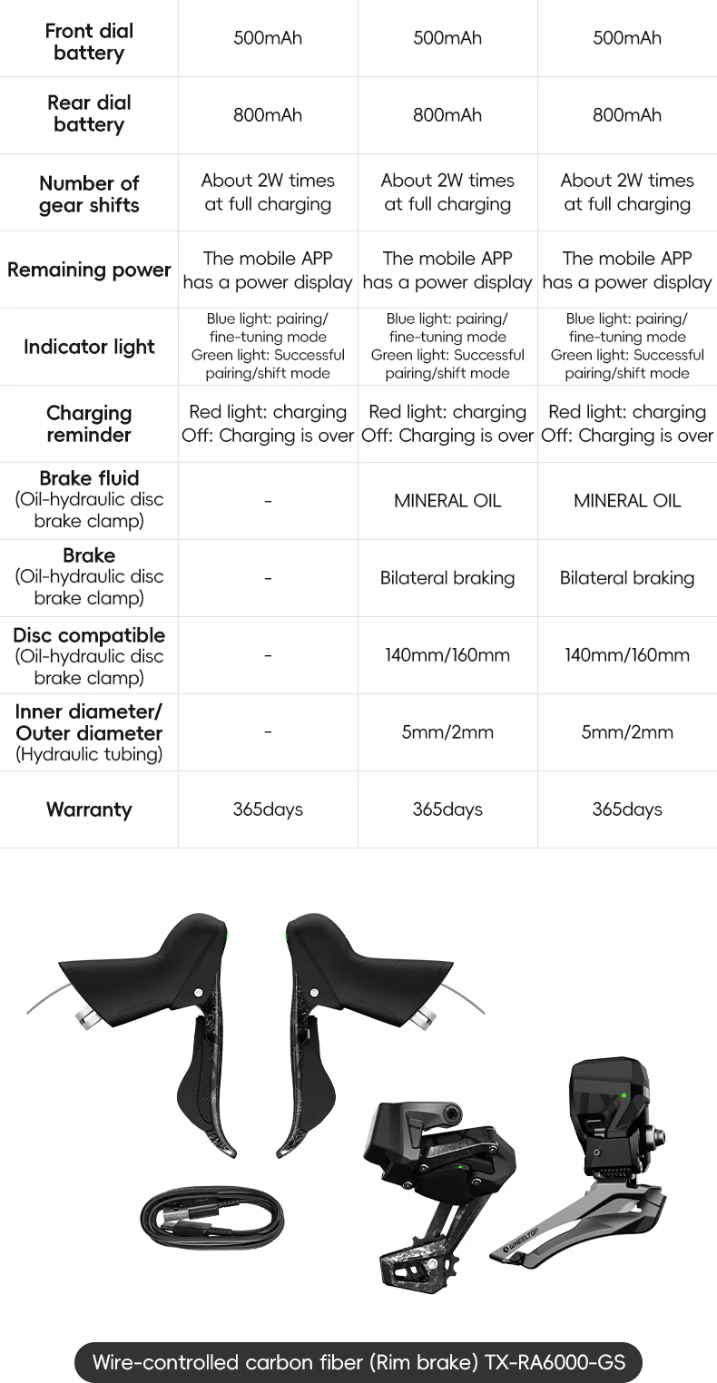 WHEELTOP EDS TX Wireless Electronic Rear Derailleur Shifters Set 7-13 Speed - Image 6