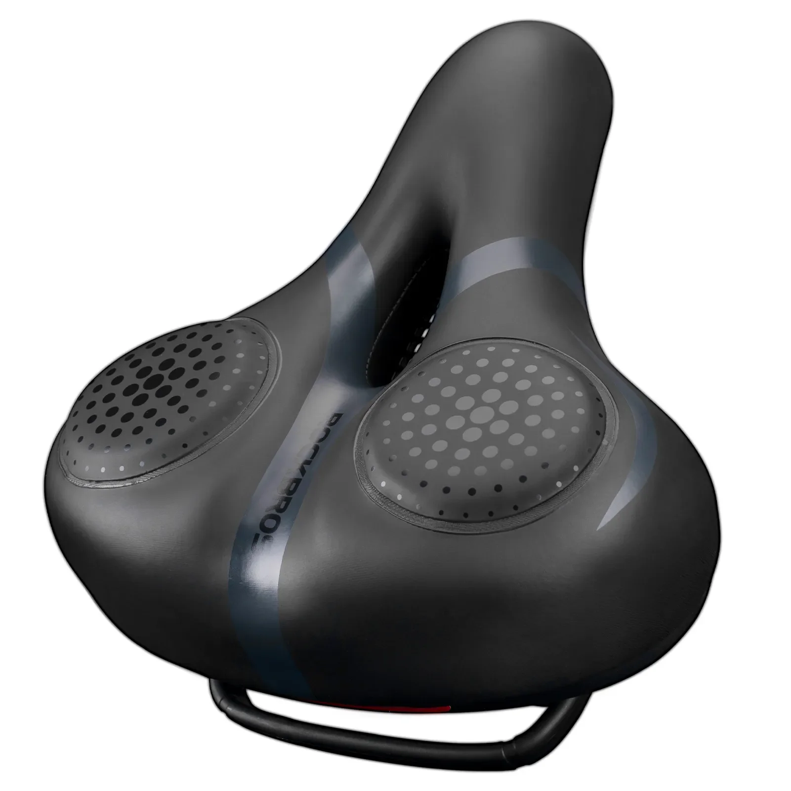 Wide Comfort Bike Saddle Shock Absorbing PU Leather
