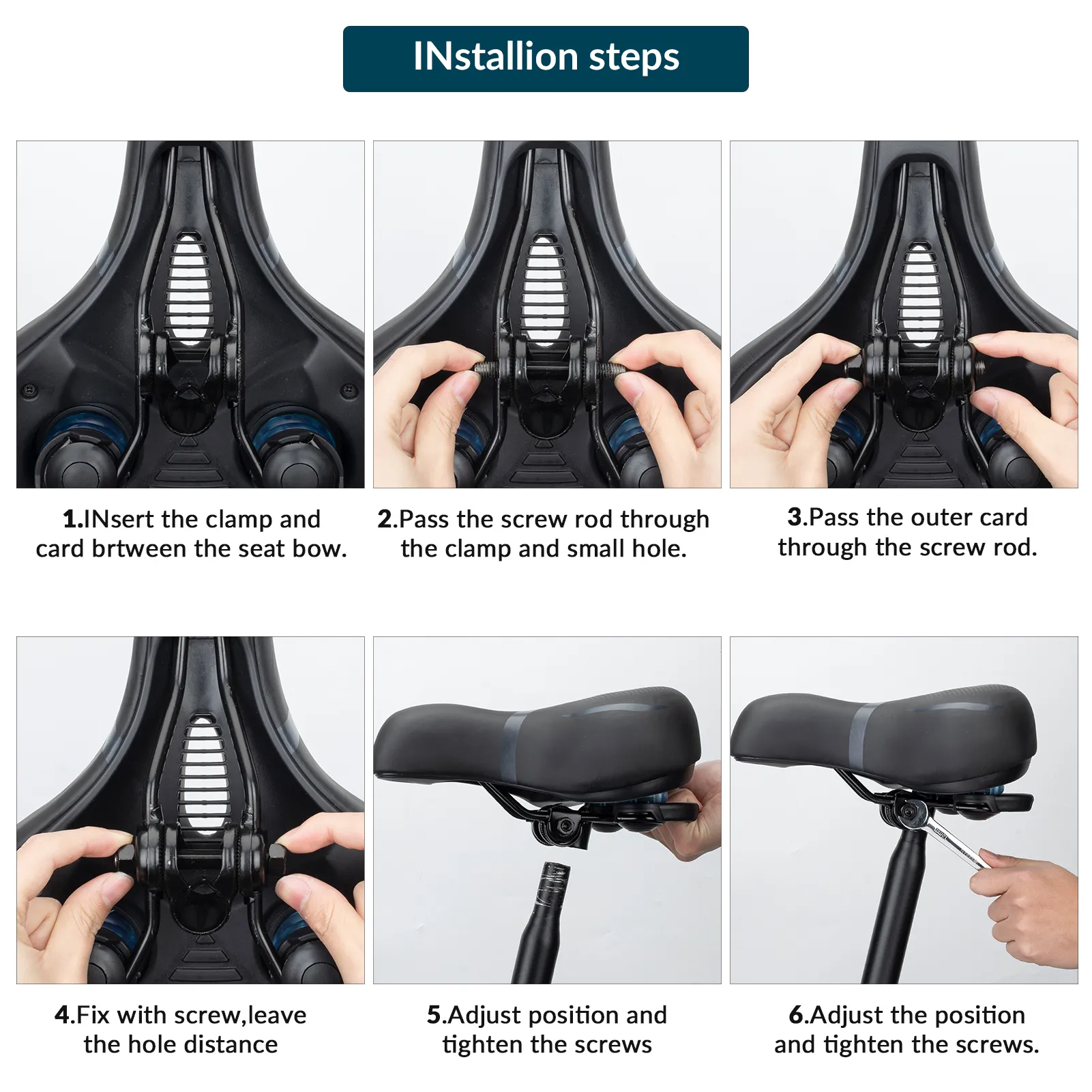 Wide Comfort Bike Saddle Shock Absorbing PU Leather - Image 10