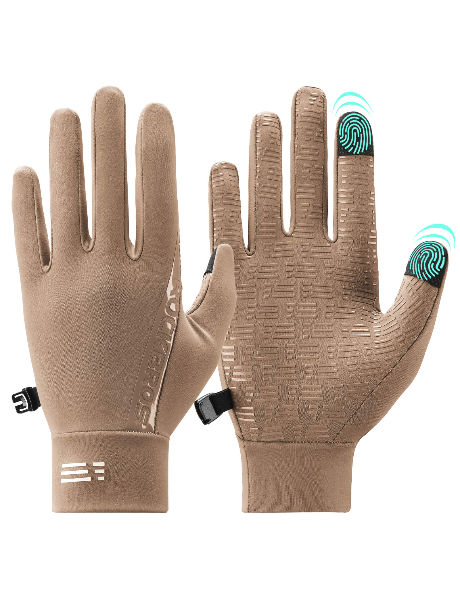 Windproof Cycling Gloves Graphene Fleece Full Finger Unisex - Image 17
