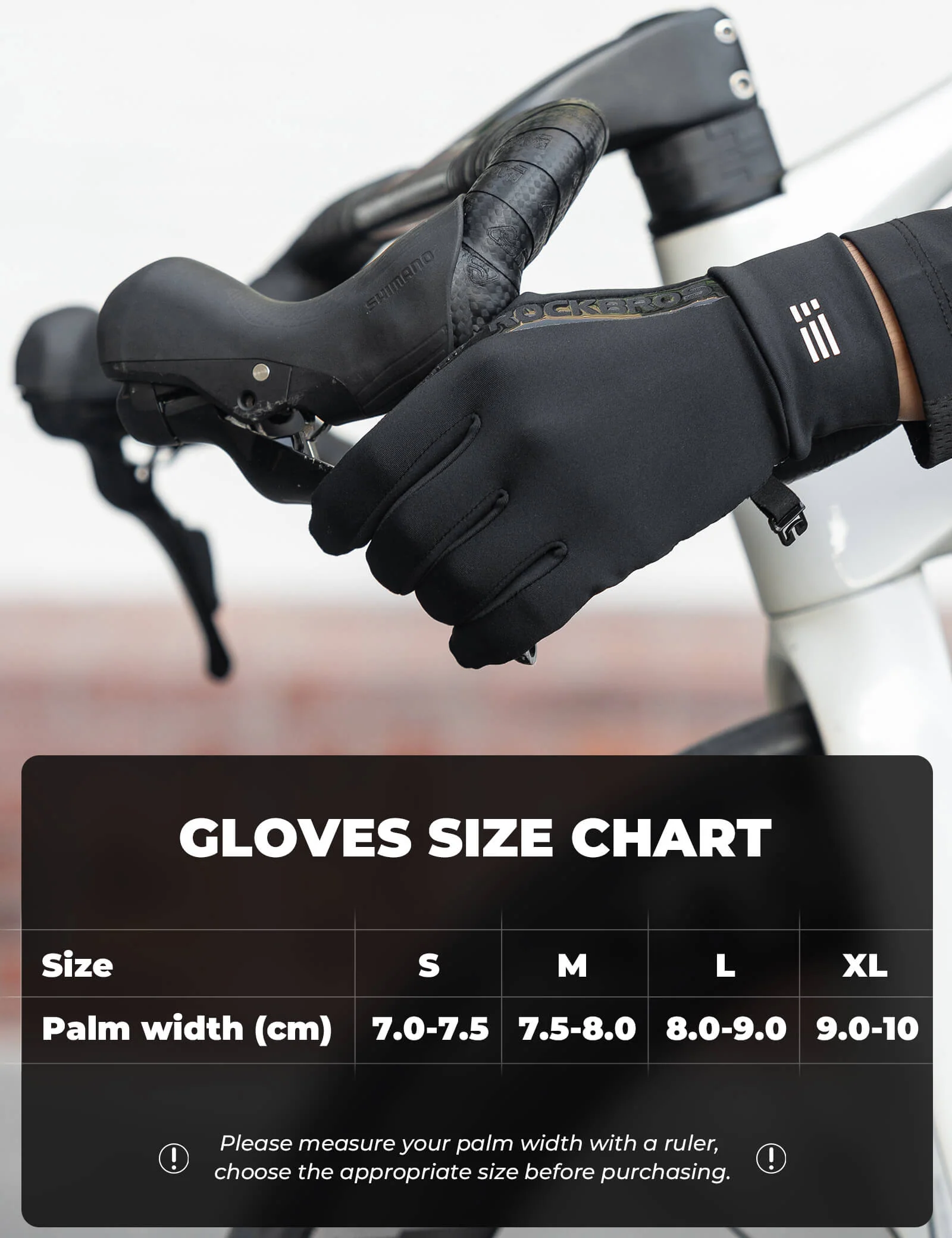 Windproof Cycling Gloves Graphene Fleece Full Finger Unisex - Image 23