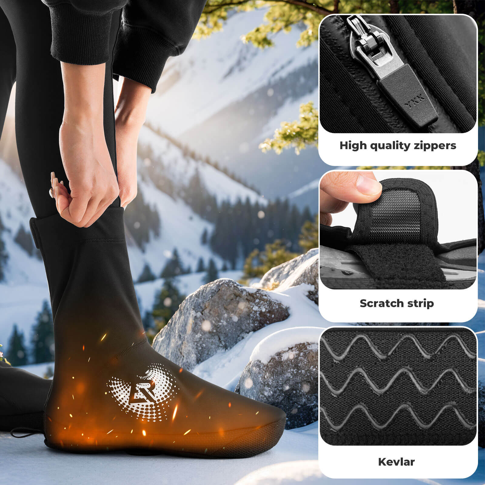 Windproof Cycling Shoe Covers High Ankle Protection - Image 6