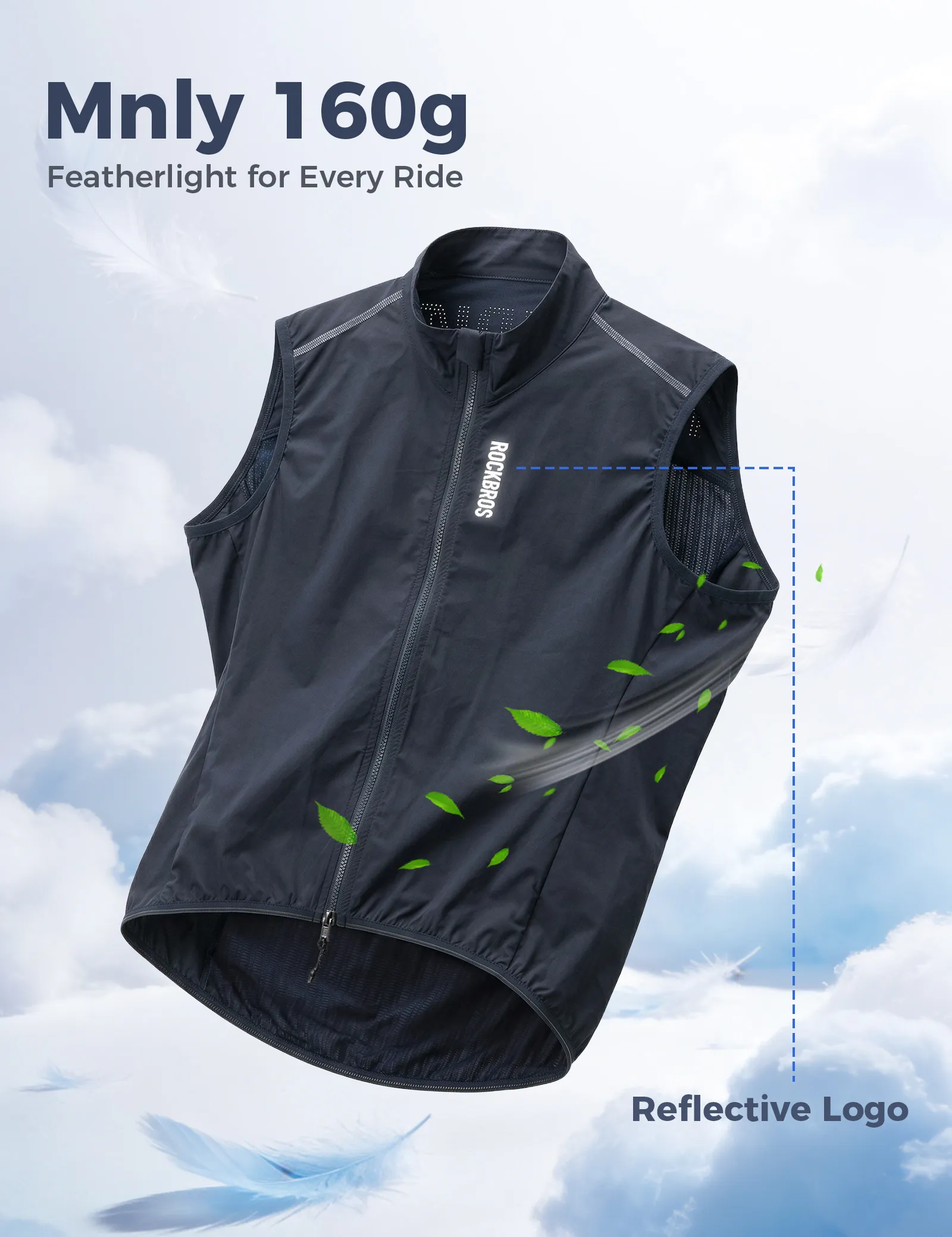 Windproof Cycling Vest Breathable Sleeveless Unisex AeroLite - Image 4