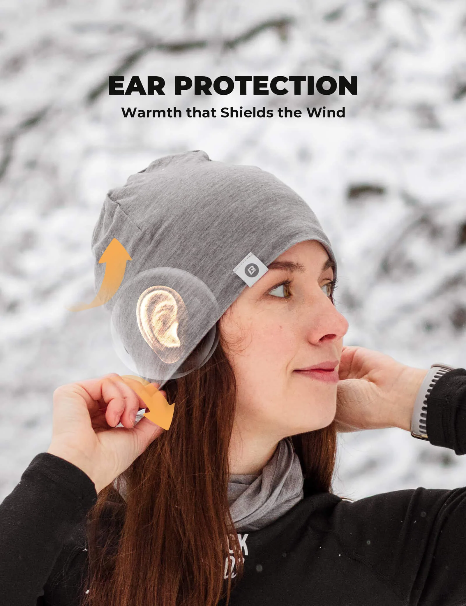 Windproof Merino Wool Cycling Skull Cap - Image 10