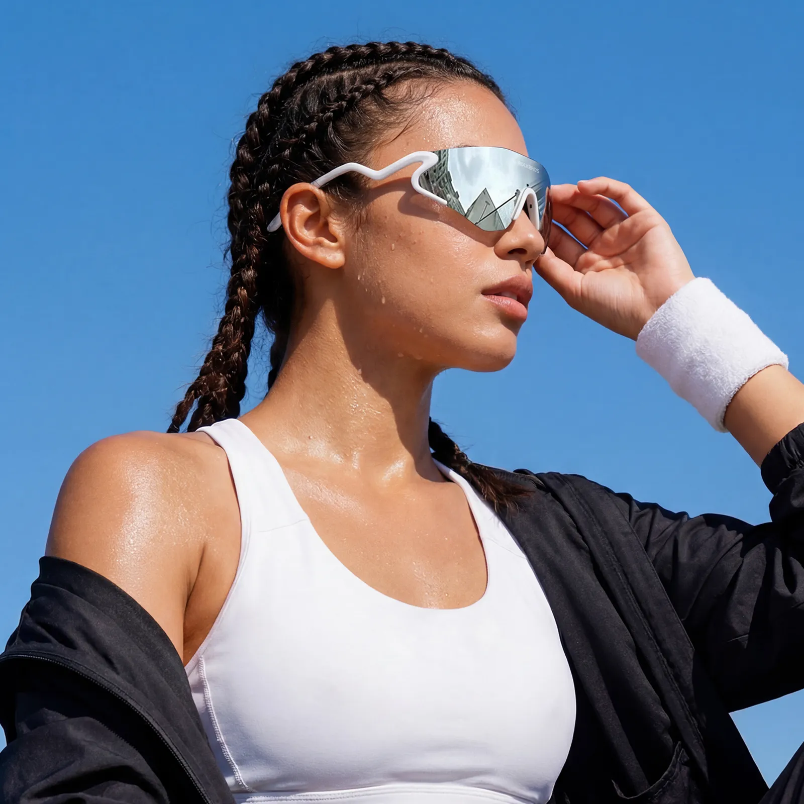 Windproof Photochromic Cycling Glasses with Prescription Insert SnakeLine - Image 6