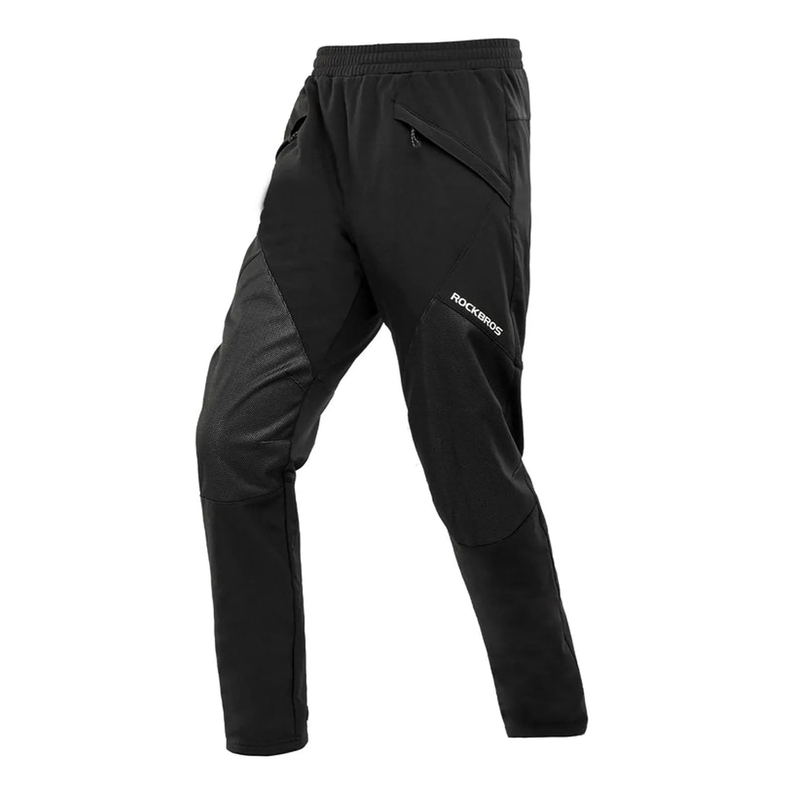 Winter Men's Thermal Cycling Trousers Windproof Fleece-Lined YPK030