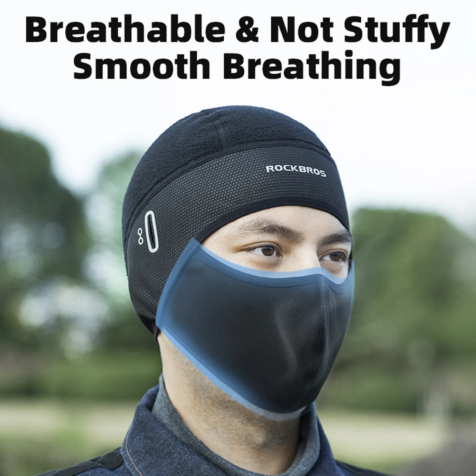 Winter Motorcycle Balaclava with Glasses Slot - Image 2