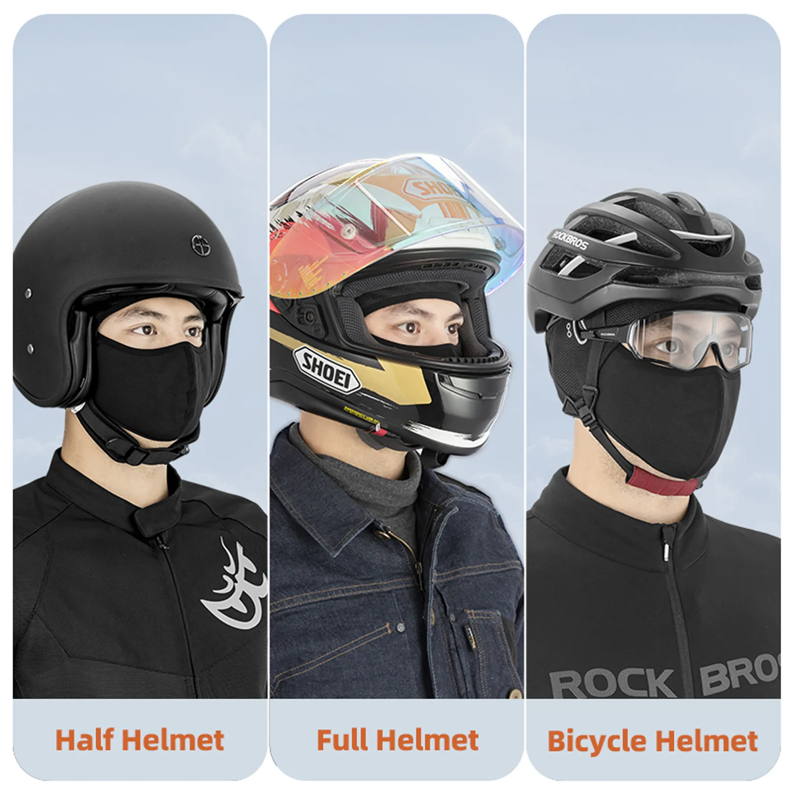 Winter Motorcycle Balaclava with Glasses Slot - Image 4