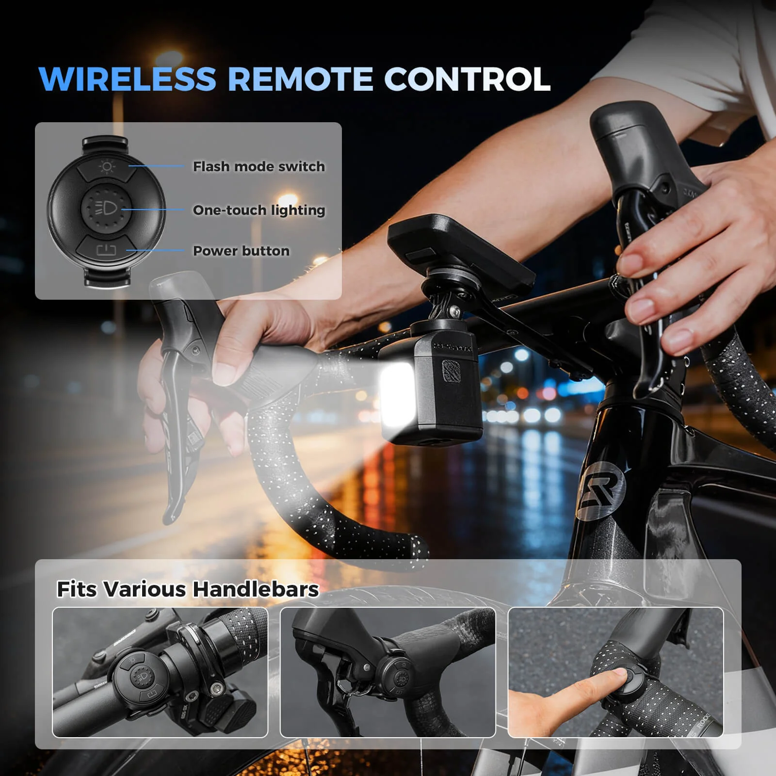 Wireless Remote Bike Headlight with Digital Display M8 - Image 20