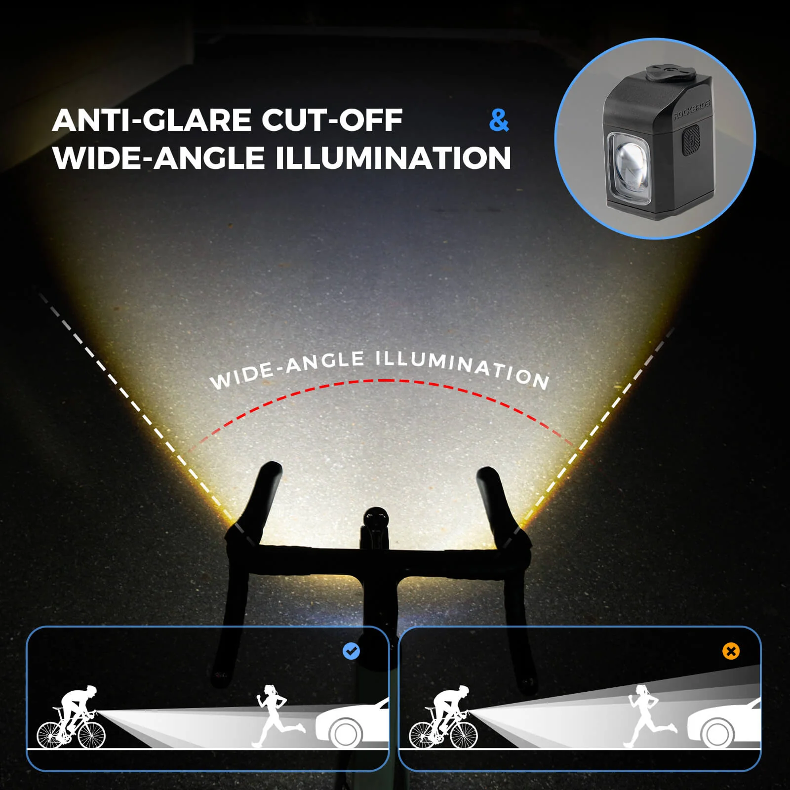 Wireless Remote Bike Headlight with Digital Display M8 - Image 5