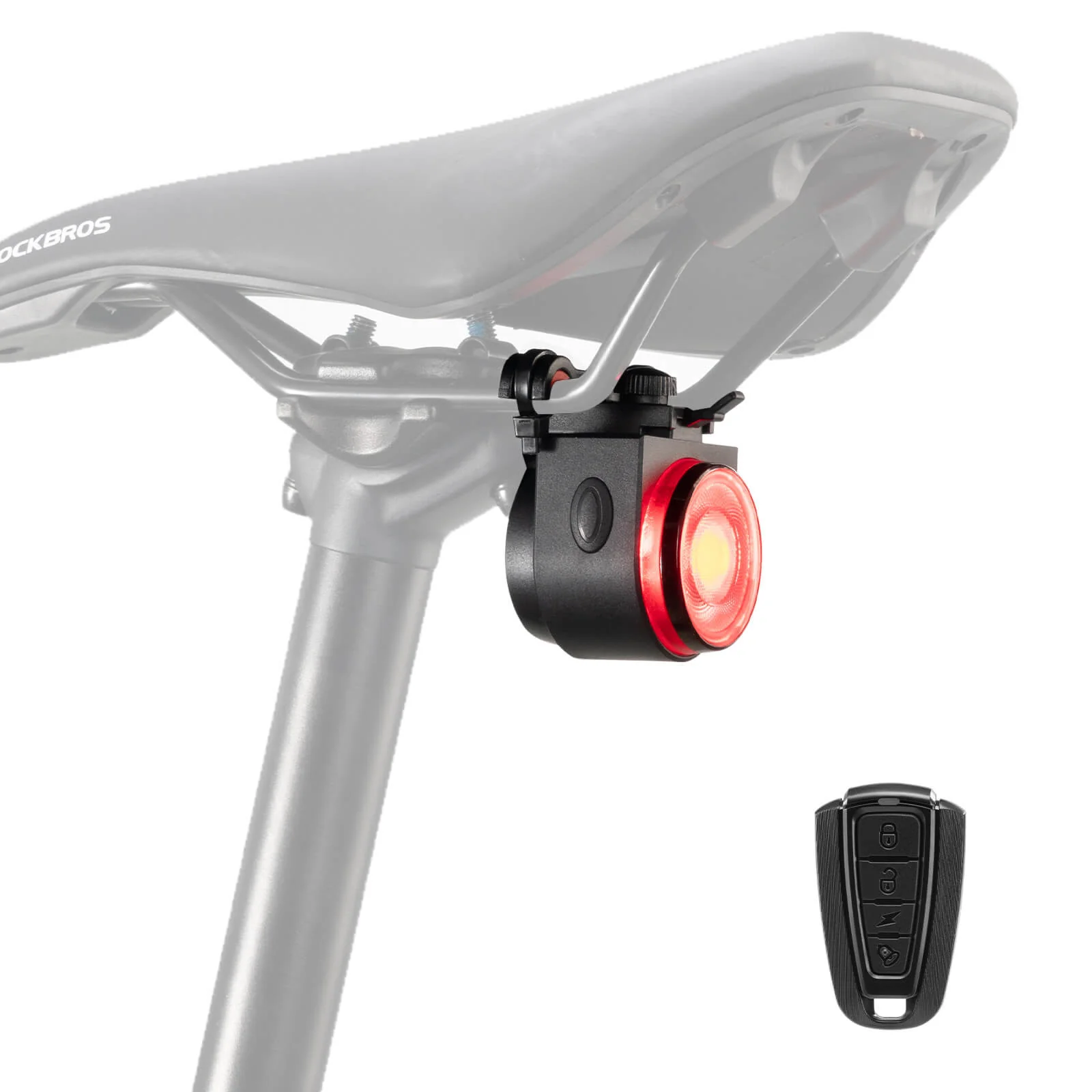 Wireless Remote Bike Tail Light Intelligent Brake Sensing A8Pro