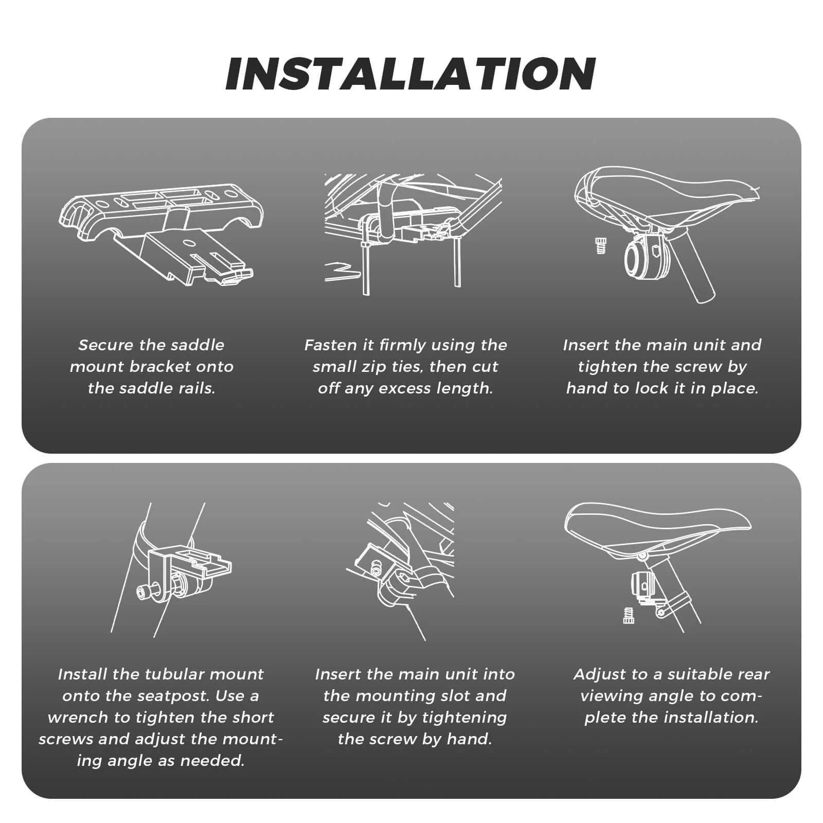 Wireless Remote Bike Tail Light Intelligent Brake Sensing A8Pro - Image 10