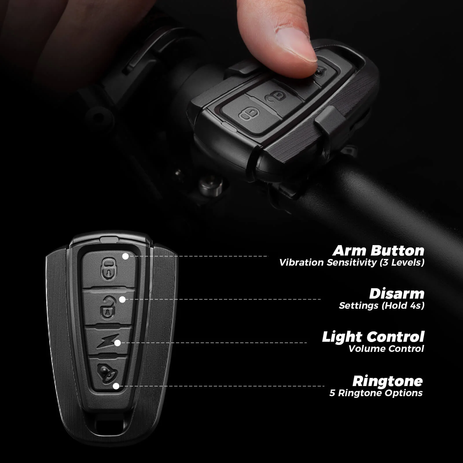 Wireless Remote Bike Tail Light Intelligent Brake Sensing A8Pro - Image 5