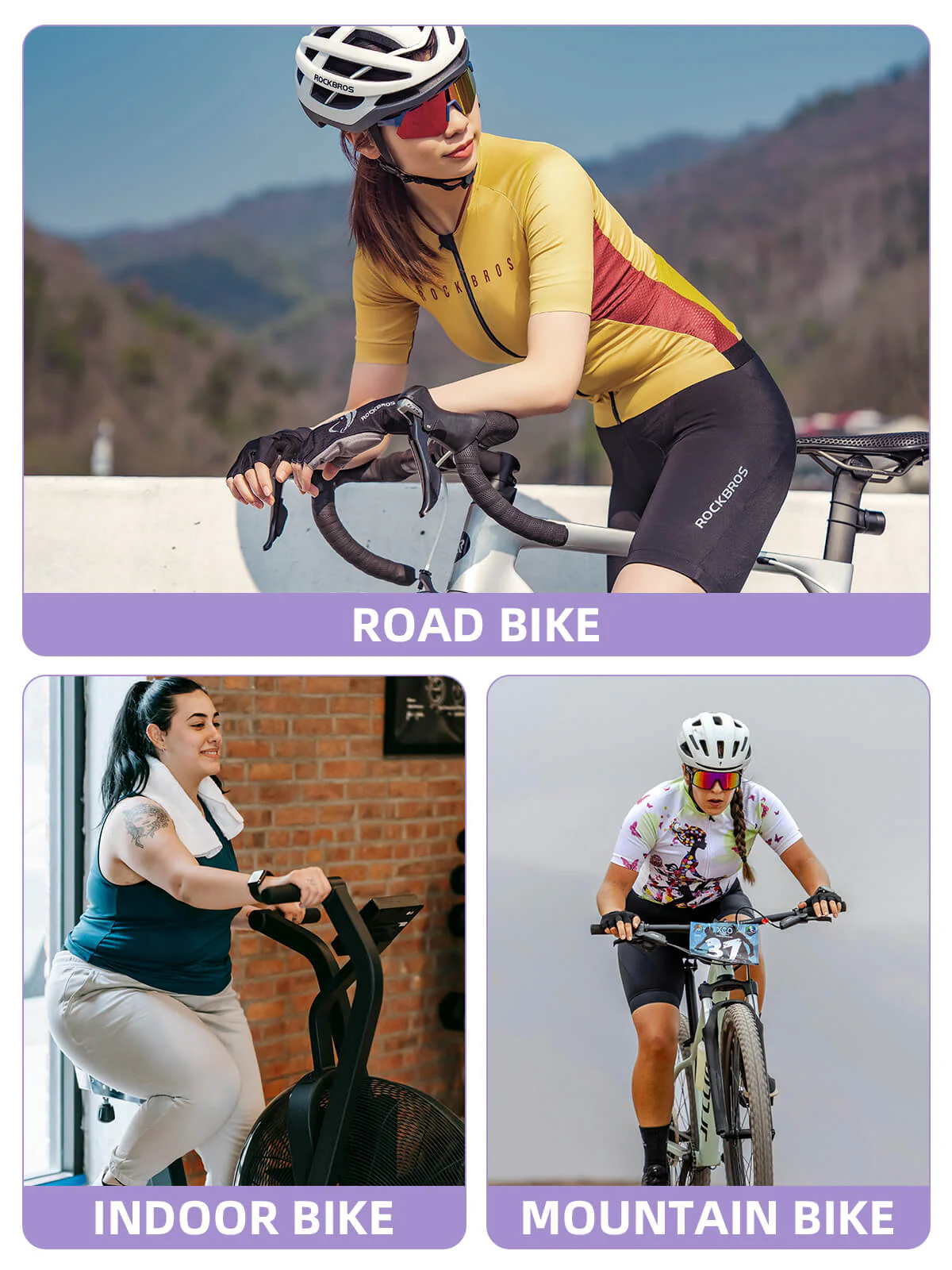 Women’s Cushion Cycling Liner Shorts YDNK002 - Image 14