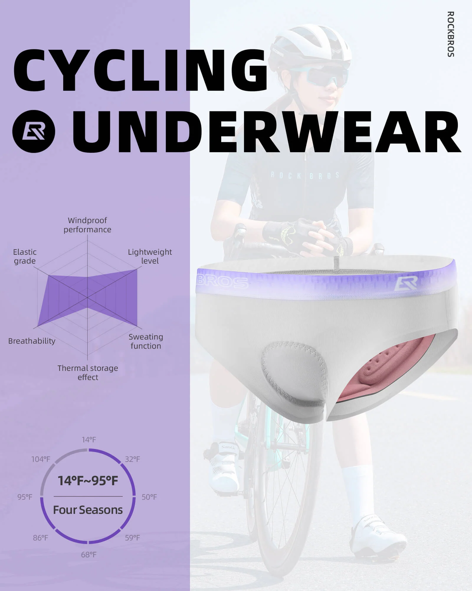 Women’s Cushion Cycling Liner Shorts YDNK002 - Image 3