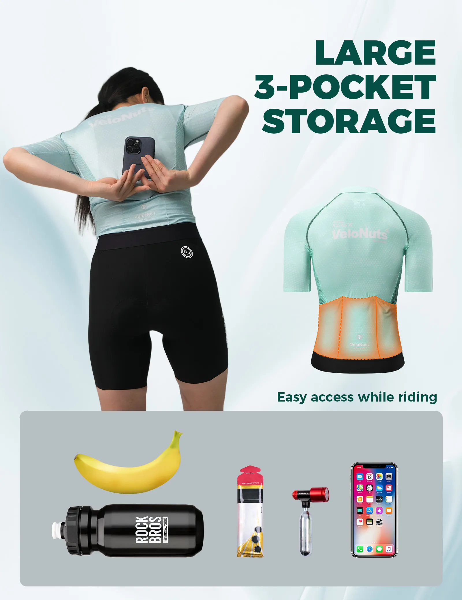 Women's Short Sleeve Cycling Jersey Iguana - Image 20